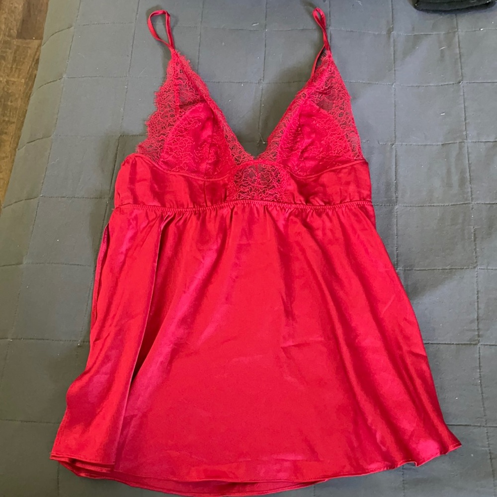 Victoria’s Secret red Teddy (top only)